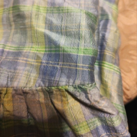 🔹💜💚🔹Beautiful Saks Fifth Avenue Genuine Silk Retro Style Button Up Dress - 8 - Picture 15 of 16